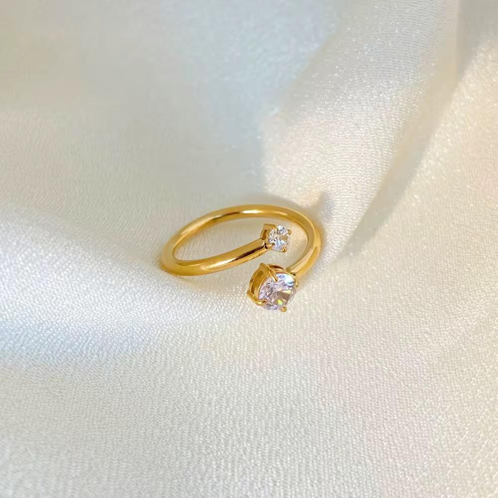Bague Élora en acier inoxydable résistant à l’eau