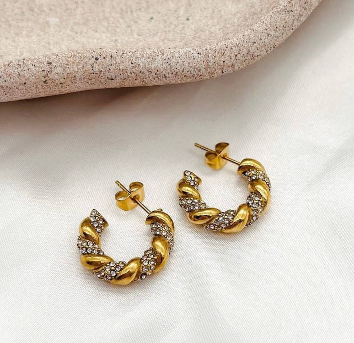 Boucles Shine en acier inoxydable résistant à l’eau