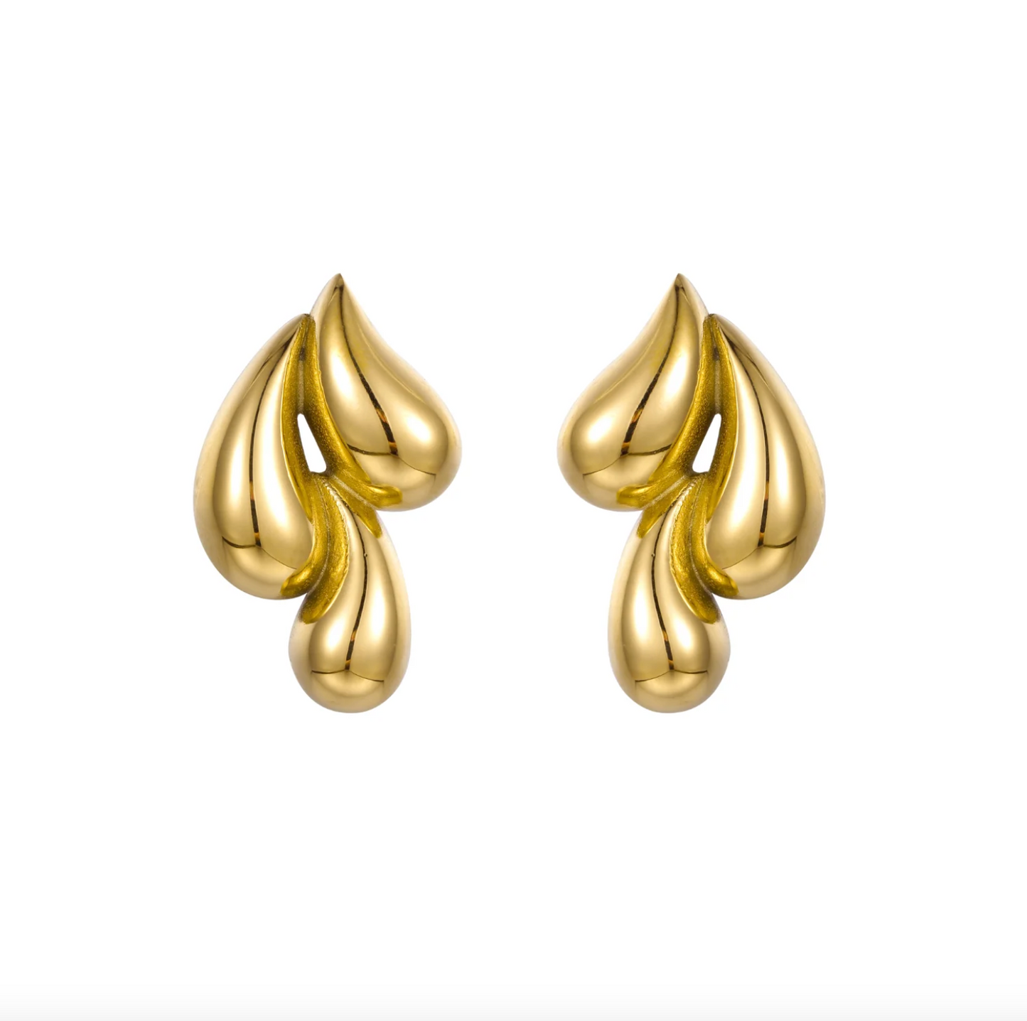 Boucles Gouttes d’Or en acier inoxydable résistant à l’eau