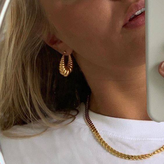 Boucles Croissant en acier inoxydable résistant à l’eau