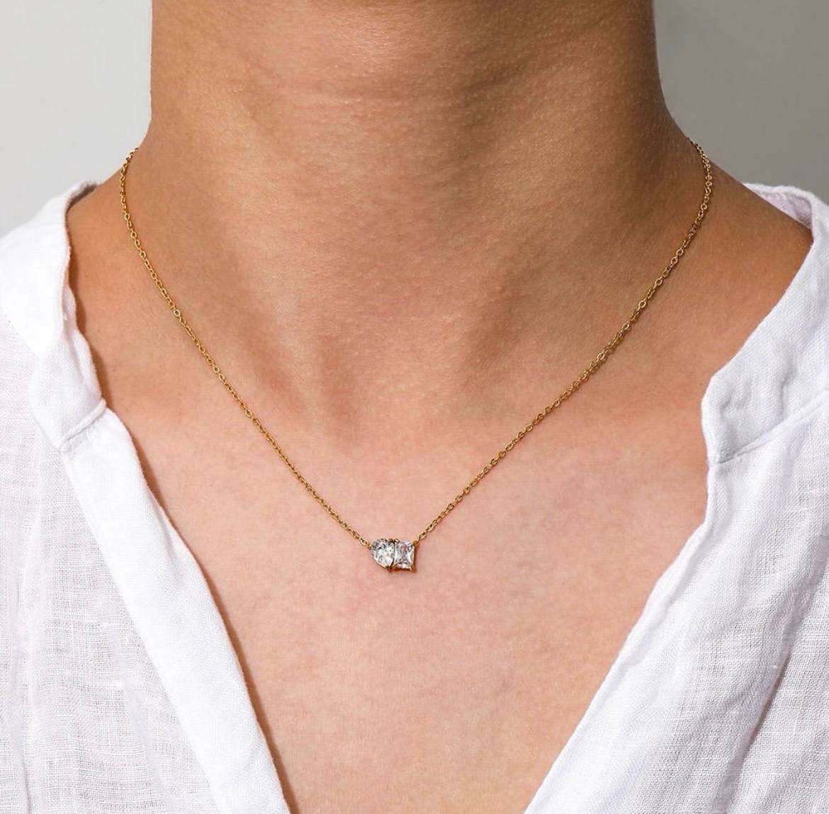 Collier Felicity en acier inoxydable résistant à l’eau