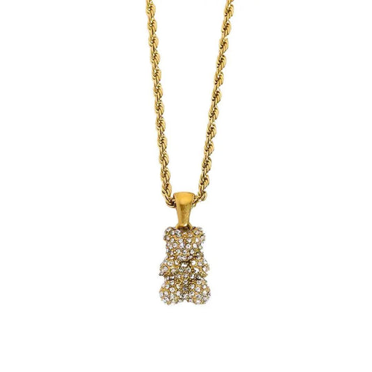 Collier Teddy Bear Brillant
