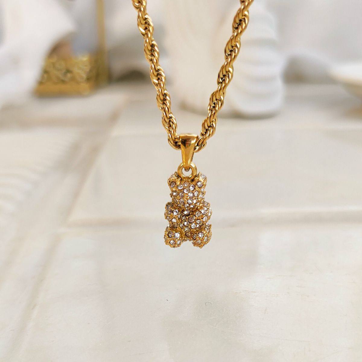 Collier Teddy Bear Brillant